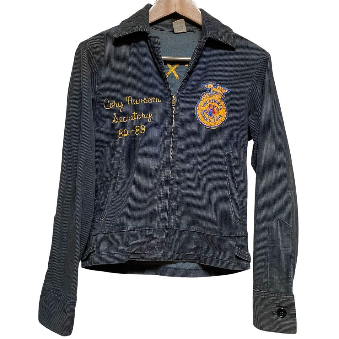 激レア USA 80s FFA 短丈ファーマーズジャケット チェーンステッチ