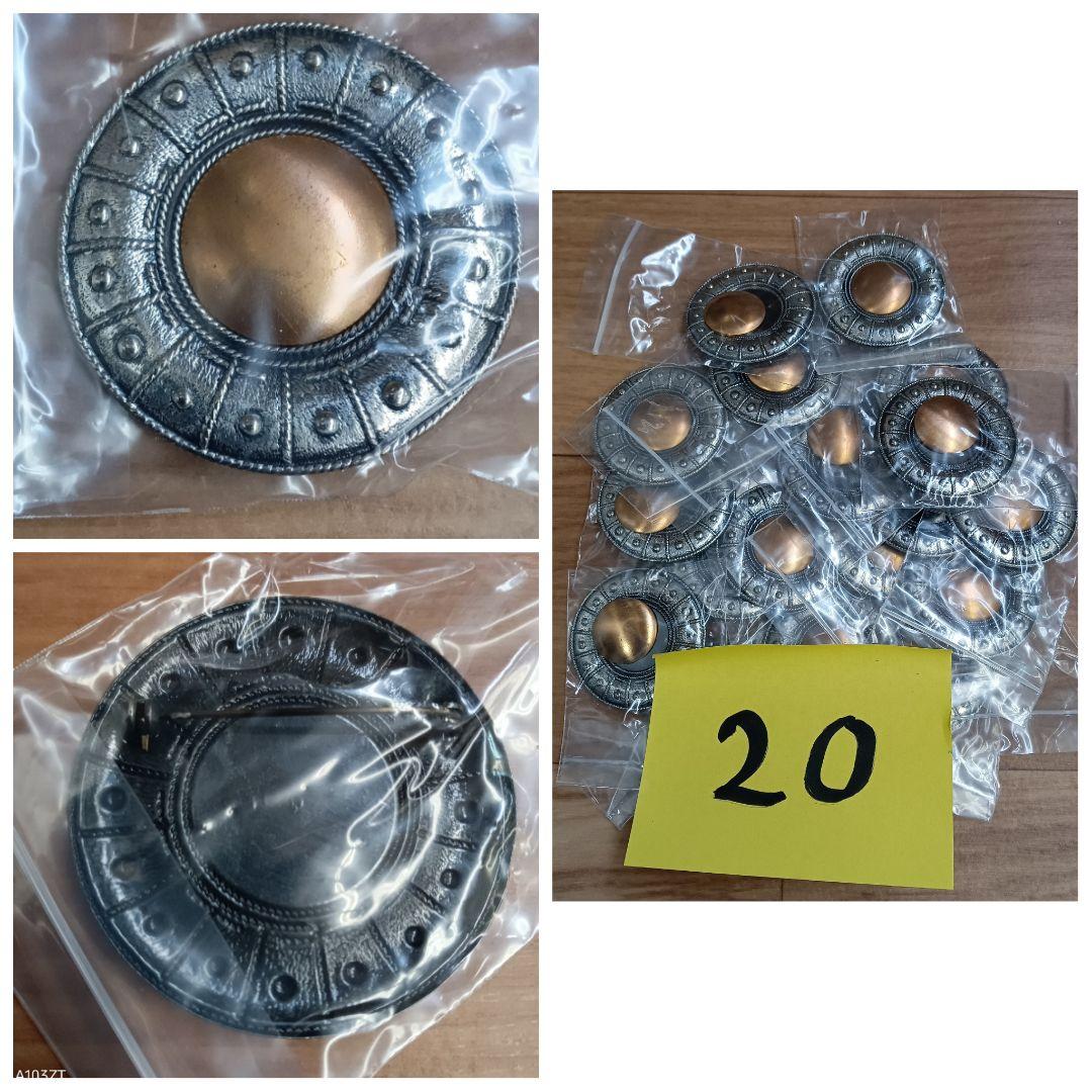 未使用 七宝焼 材料 ブローチ 200個 まとめて 2.8kg アクセサリー材料