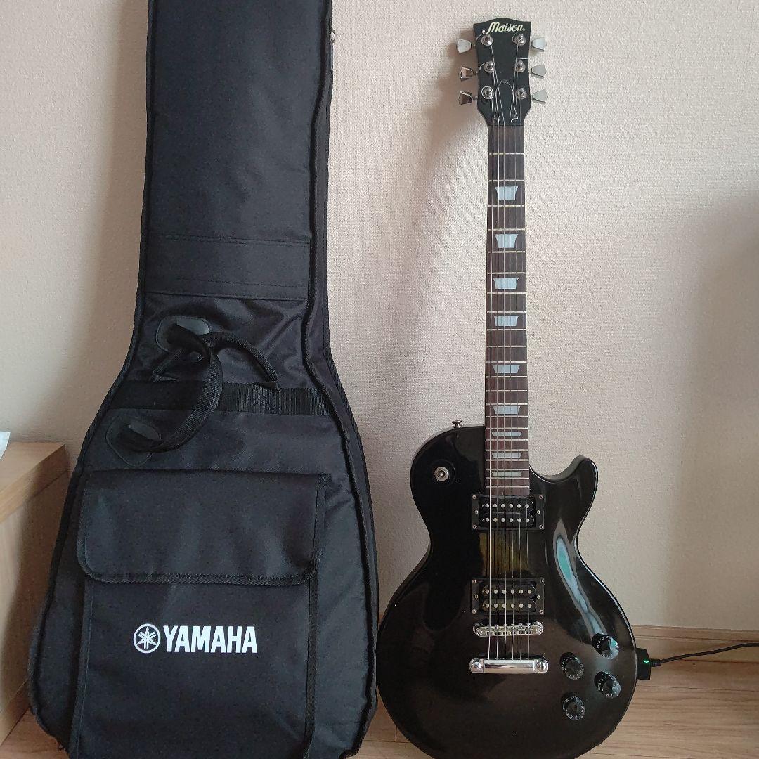 Maison エレキギターブラック Yamaha製ケース付き