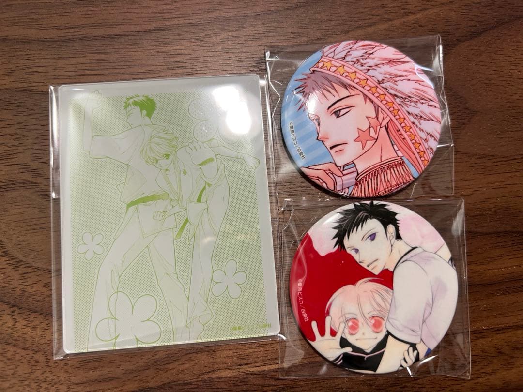 桜蘭高校ホスト部 銛之塚崇 埴之塚光邦 缶バッジ アクリルカード