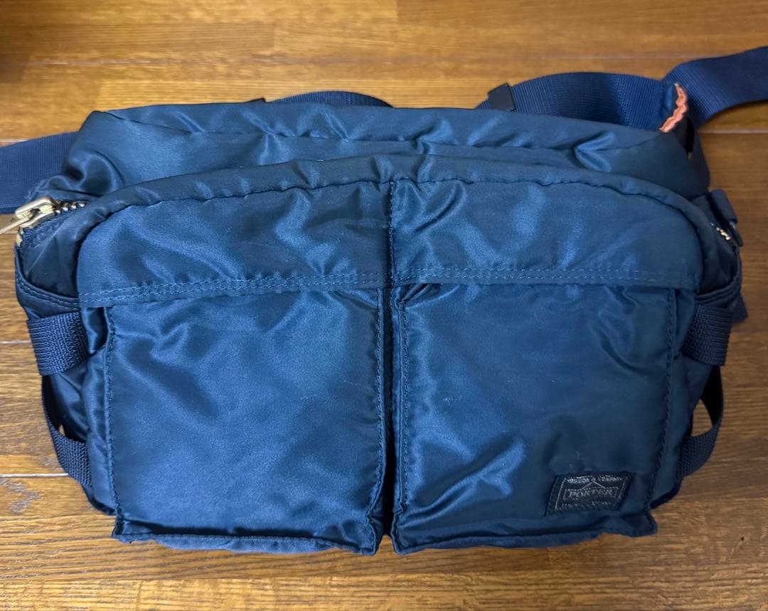 【希少】PORTER / ポーター タンカー ウエストバッグ アイアンブルー