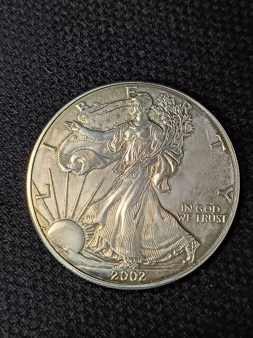 2002年 アメリカ イーグル銀貨 1ドル