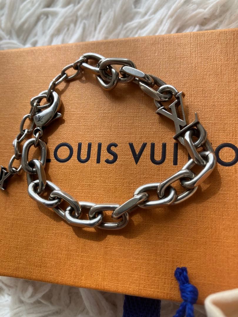 Louis Vuitton シルバーチェーンブレスレット2025年発売