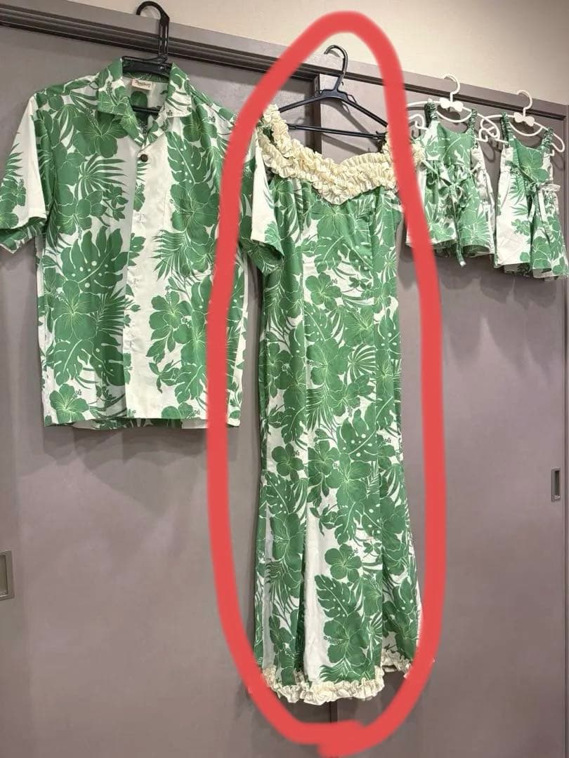 [S] Creations ロイヤルクリエーションズ ムームー Royal Creations】ハワイアンジェニーロングラッフルムームードレス