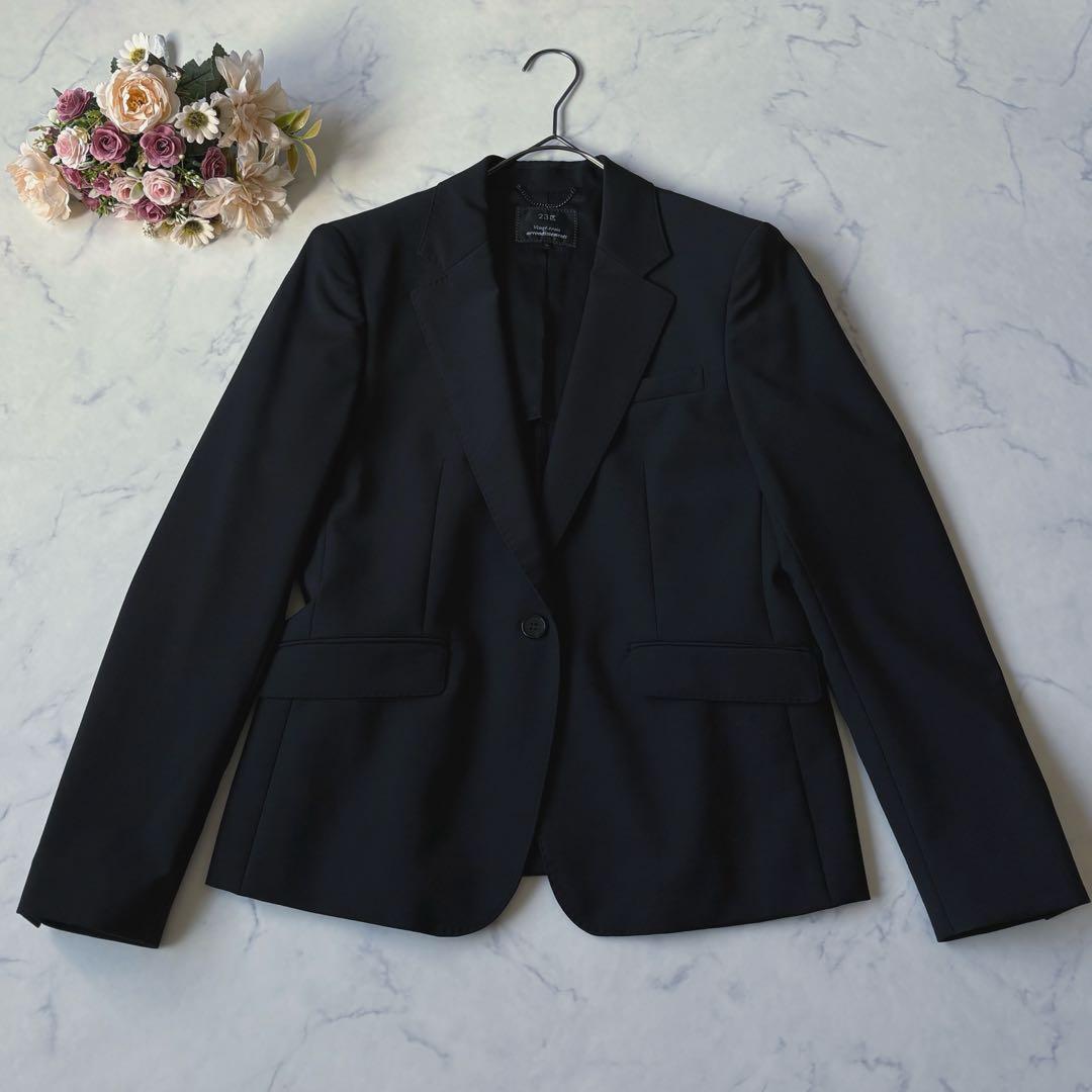 美品✨23区 スーツ パンツセット 38 黒 オンワード樫山 フォーマル