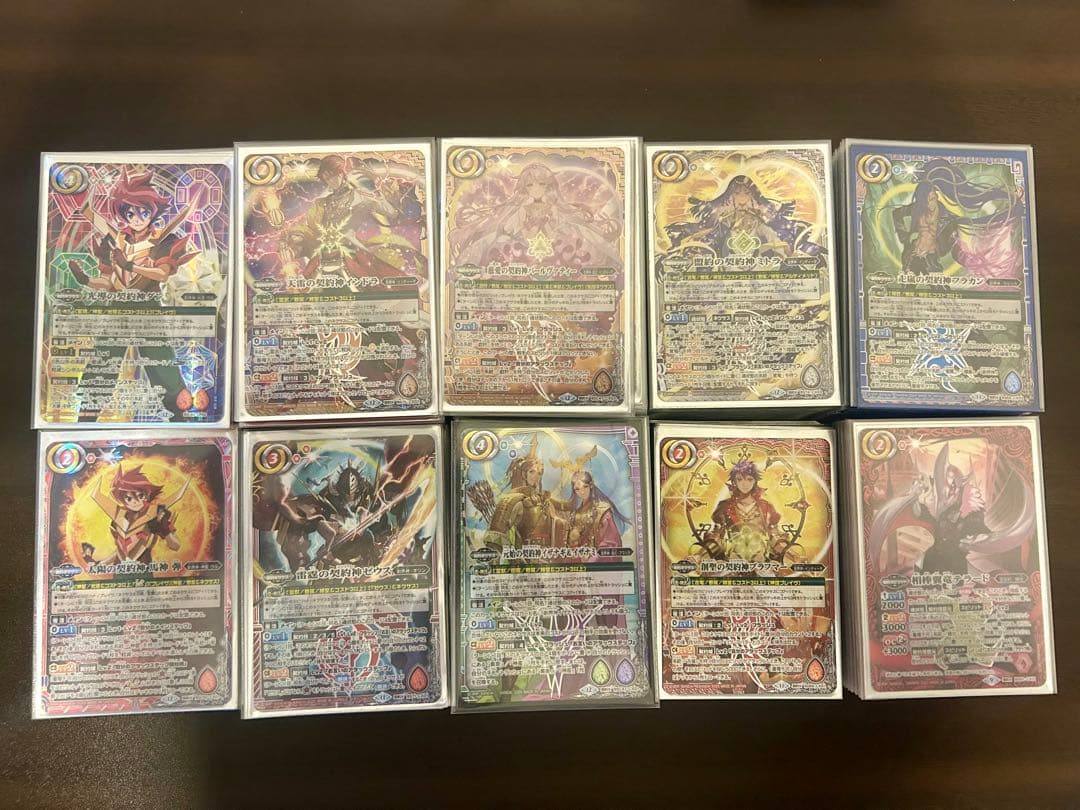 バトスピ引退デッキ10種デッキ、パーツ、スリーブ付き - メルカリ