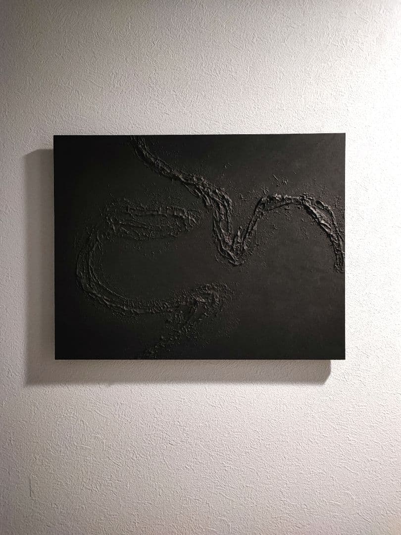 テクスチャーアート　抽象画　ファブリックパネル　ウェルカムボード　現代アート