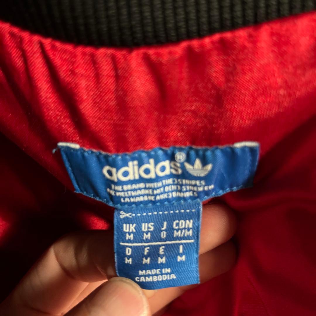 稀少】 old adidas スカジャン 総柄