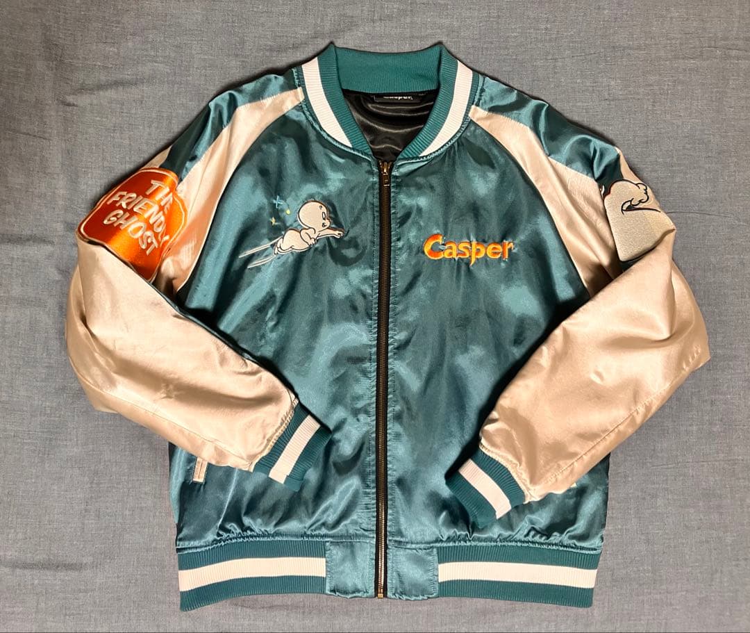 ［マルシン］キャラジャン Casper ゴーストルック (スカジャン/Lサイズ) 楽天市場】キャラジャン キャスパー ゴーストルック スカジャン L