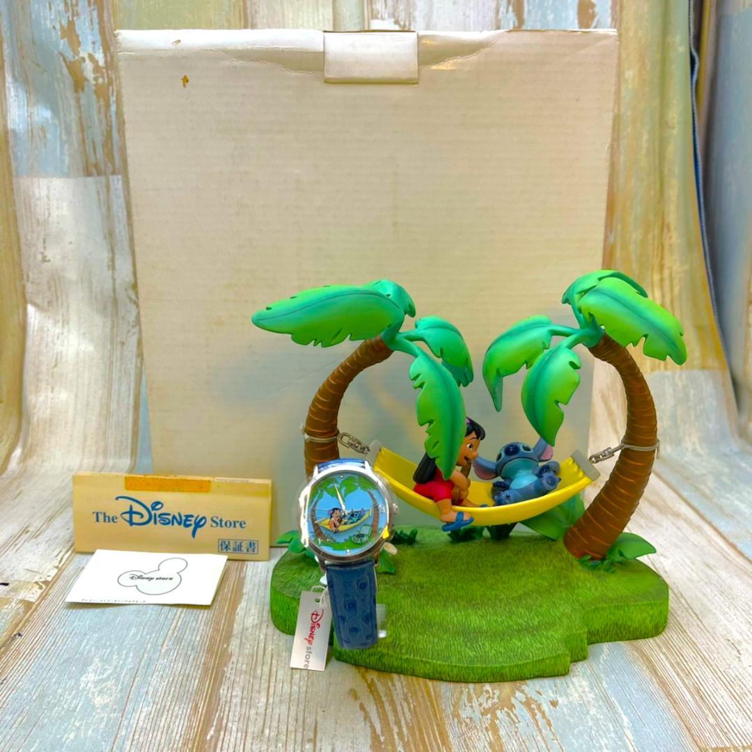 2003年製 レア☆リロ＆スティッチ ハンモック ヤシの木 フィギュア