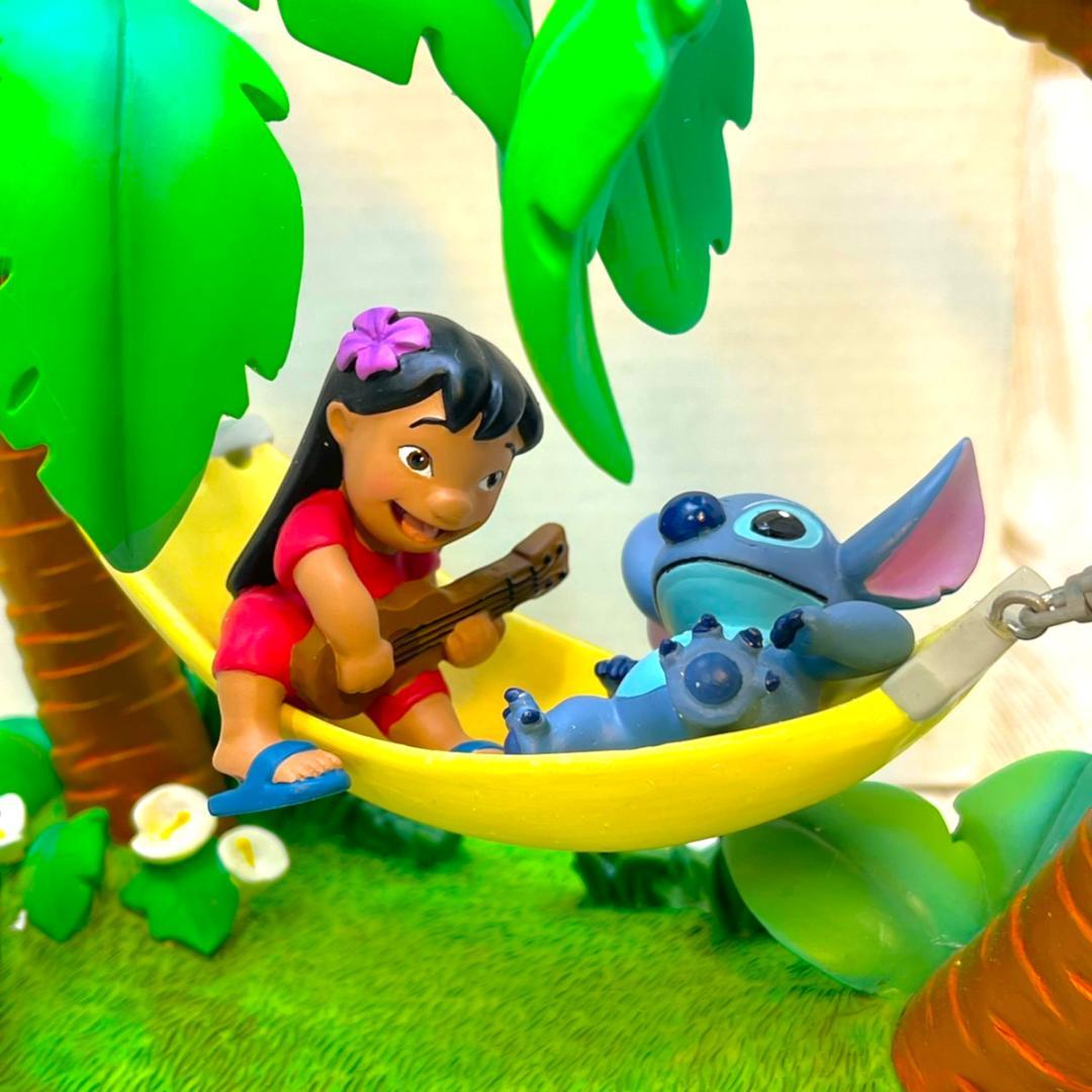 2003年製 レア☆リロ＆スティッチ ハンモック ヤシの木 フィギュア