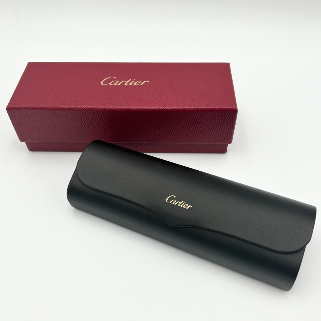Cartier　カルティエ　メガネケース　サングラスケース　眼鏡入れ　黒　外箱