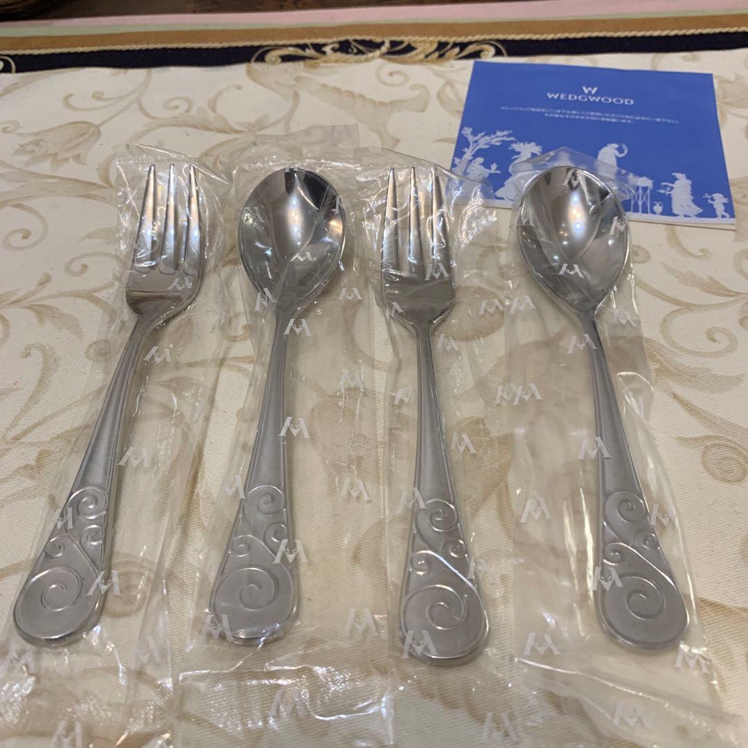 希少　ウェッジウッド スワル　カトラリー　デザートスプーン　デザートフォーク
