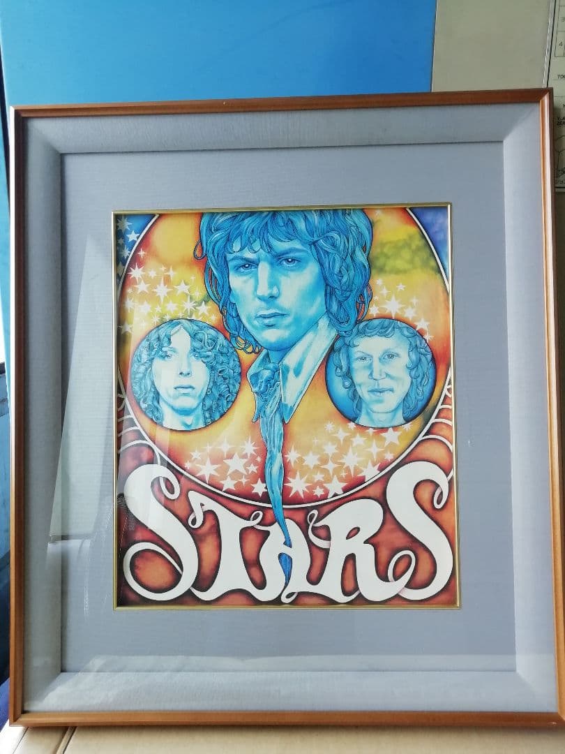 元PinkFloyd シド・バレット『STARS』高品質アートポスター豪華額