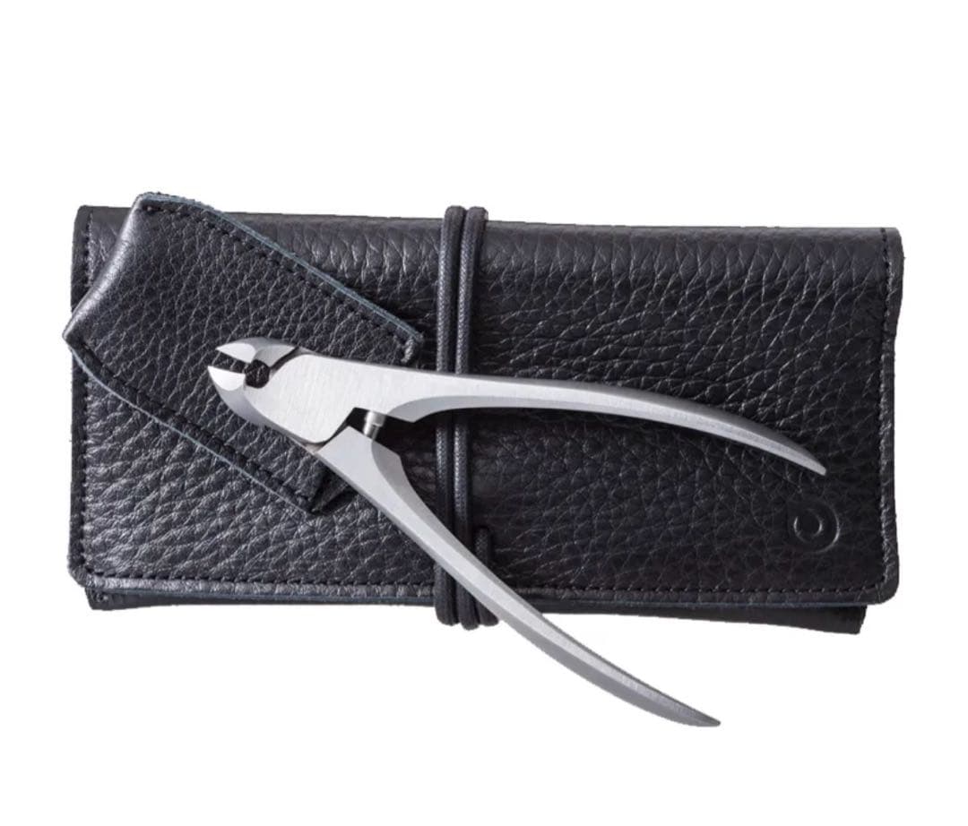 特注SUWADA爪切り&つめ切り用限定シボ革ケース ブラック