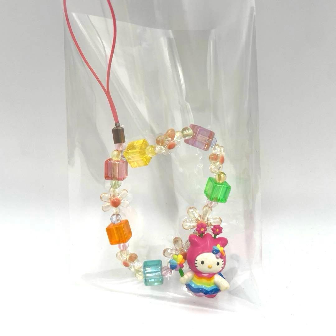 希少‼️激レア‼️レインボー ハローキティ フェアリー ストラップ 虹