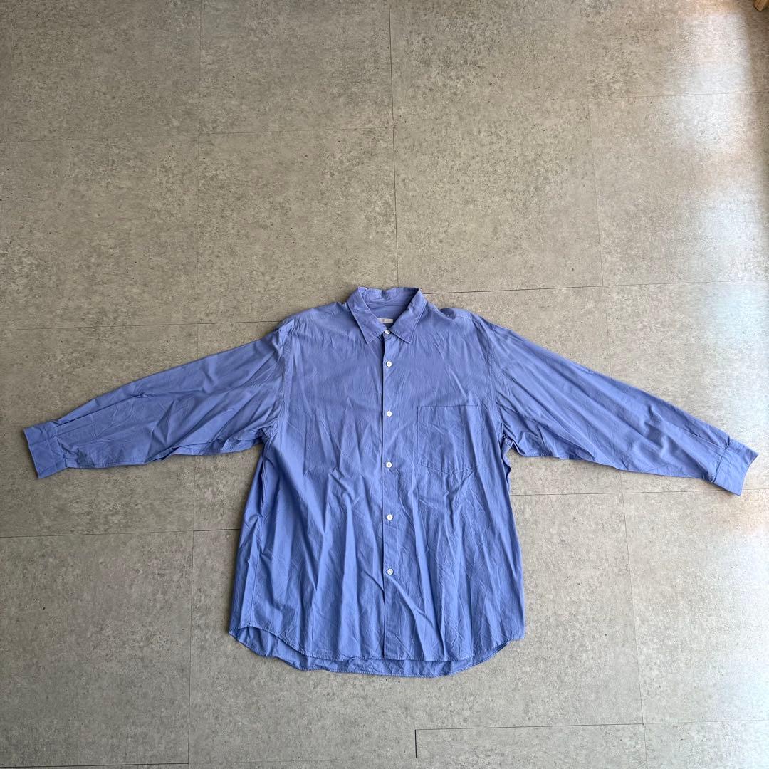 COMOLI コモリシャツサイズ2 サックス