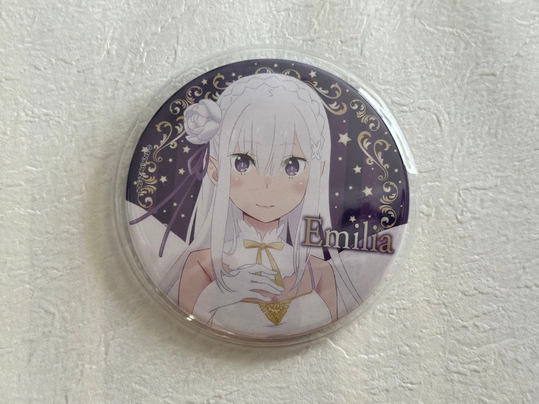 Re:ゼロから始める異世界生活セガコラボカフェ缶バッジエミリア天使