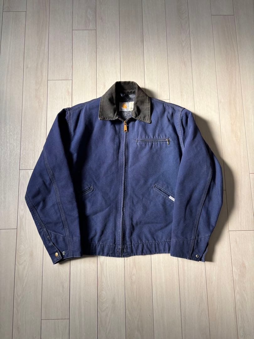 カーハート　デトロイトジャケット　ネイビー　M 米国製　stussy 元ネタ