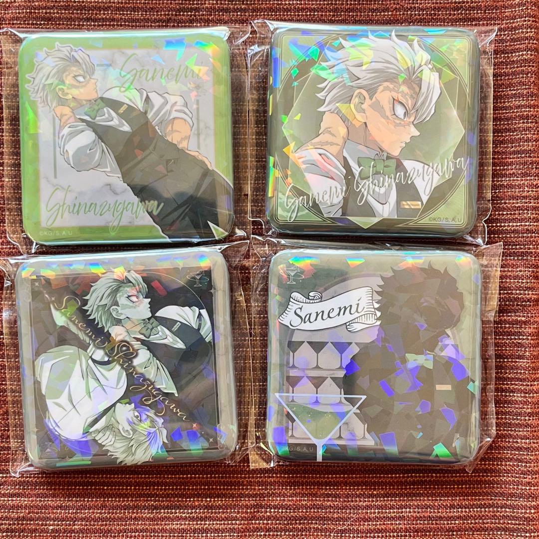 鬼滅の刃 モクテル コレクションロト グリッター 缶バッジ 不死川実弥