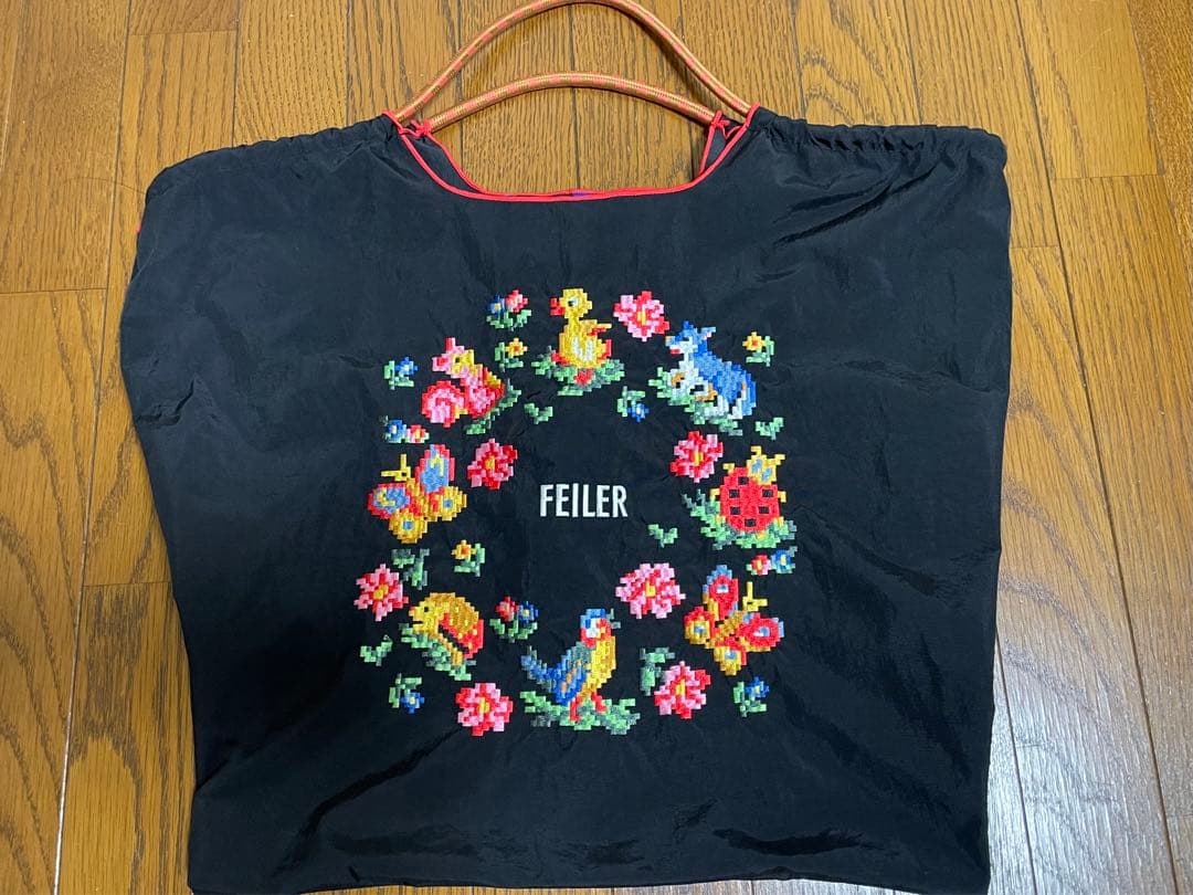 【正規品】FEILER × Ball&Chain エコバッグ 黒Lサイズ