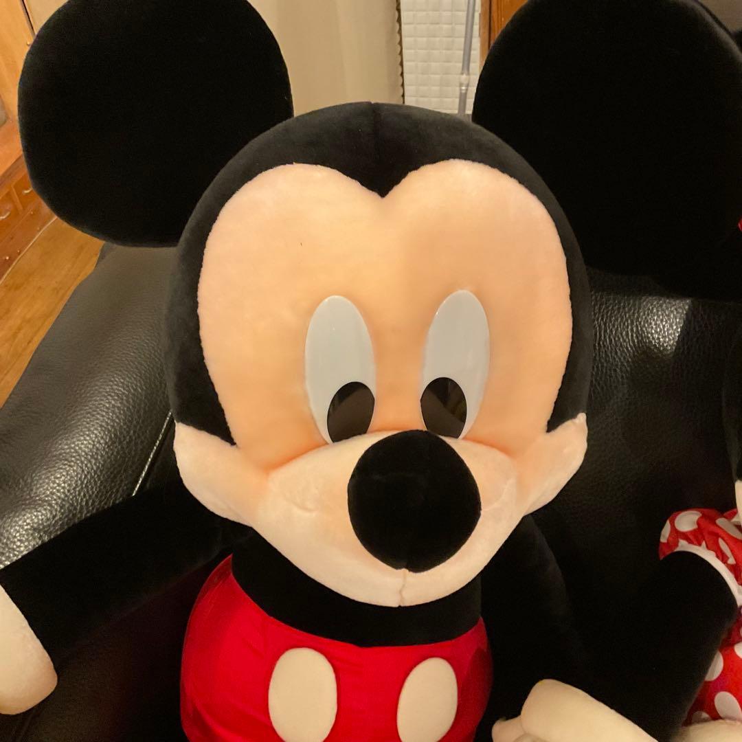 超特大！100cm！美品 ミッキーマウス ミニー マウス ぬいぐるみ