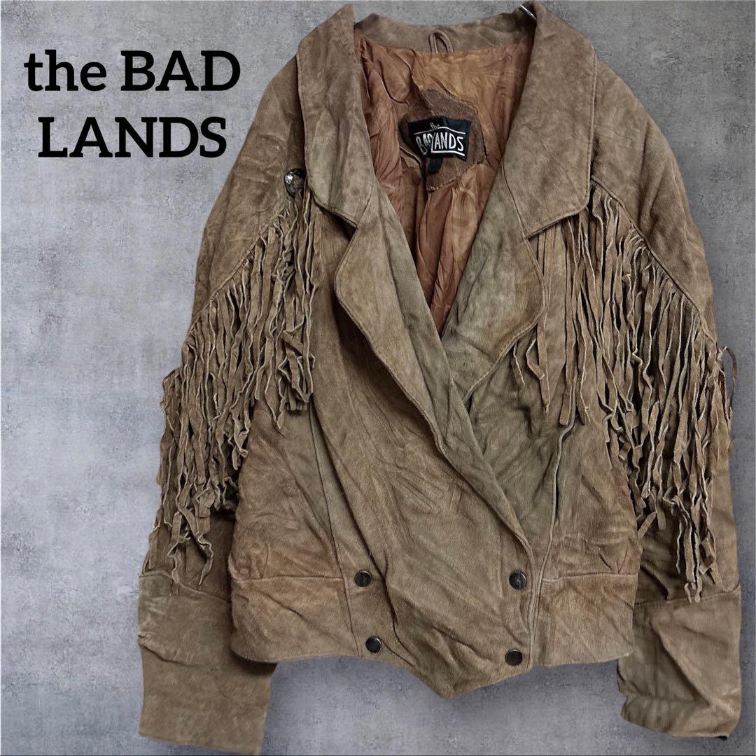 希少 80s ヴィンテージ フリンジ レザージャケット スエード
