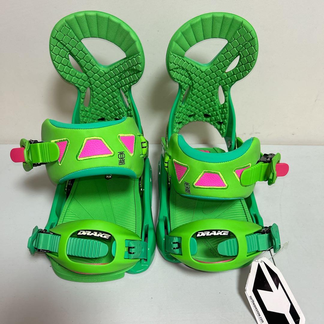 DRAKE JADE GREEN FLUO スノーボードバインディング メンズS