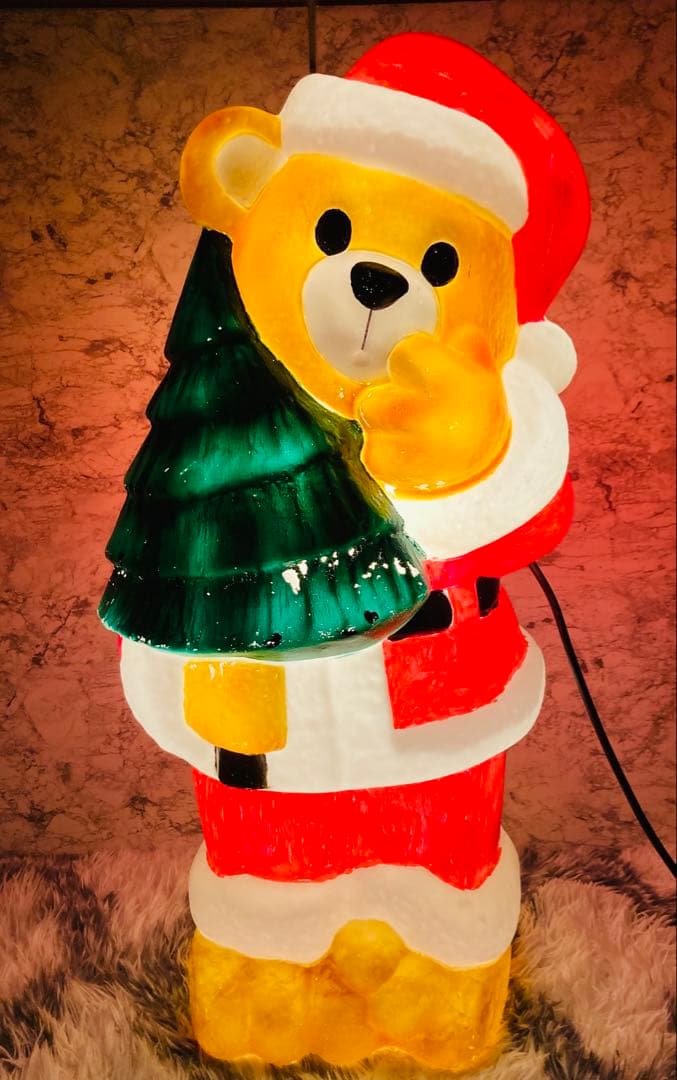 ✨必見❗️クリスマス 〝可愛〟サンタ衣装 クマのイルミネーション ✨