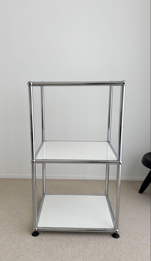 送料込み　USMハラー　ラック　1列3段 ピュアホワイト USM haller USM USM Haller ハラーシステム 1列3段 キッチンボード 色：ピュア