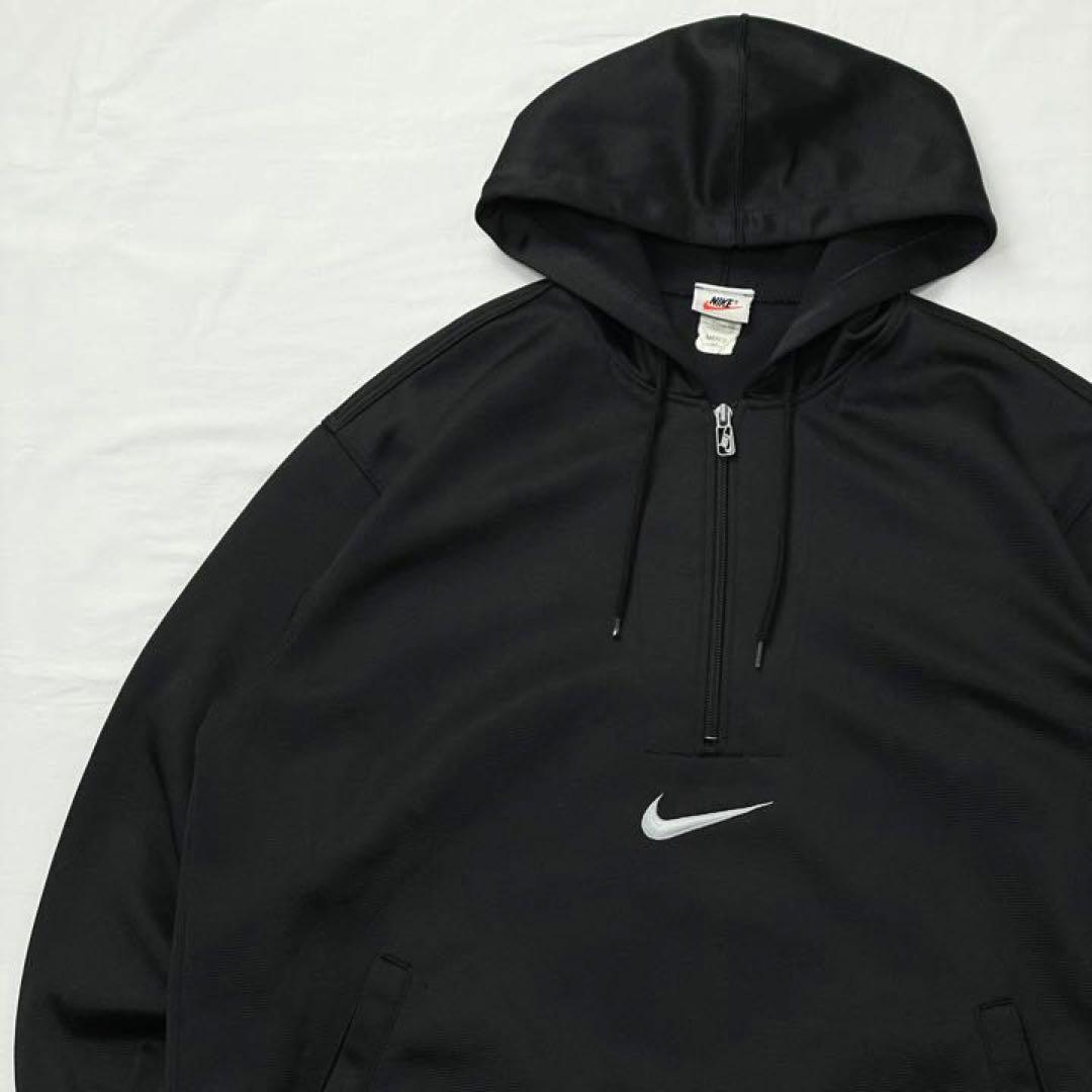 90s 銀タグ オールドナイキ ハーフジップパーカー ジャージ No.5006