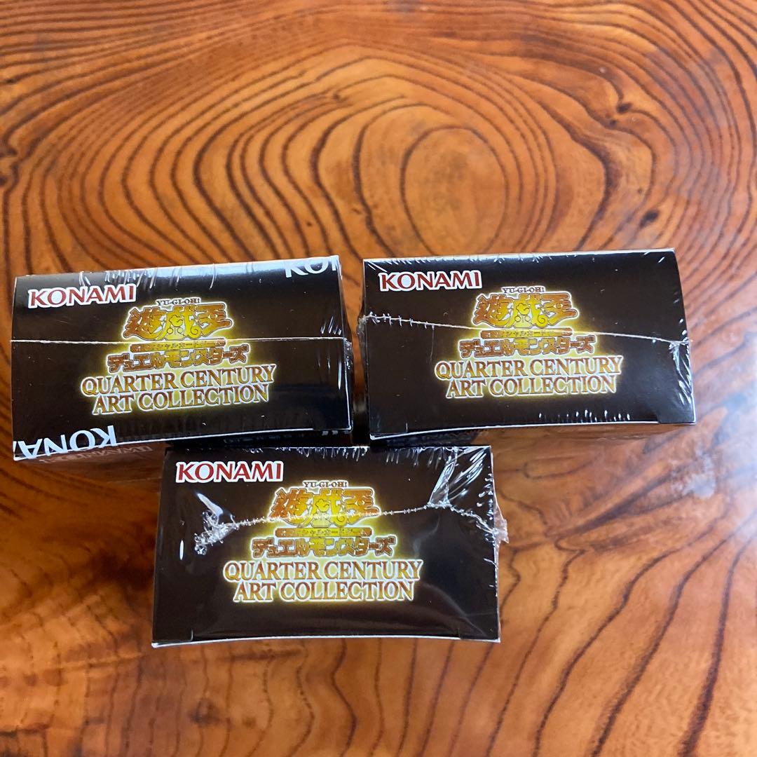 遊戯王 クォーターセンチュリーアートコレクション 3BOX シュリンク