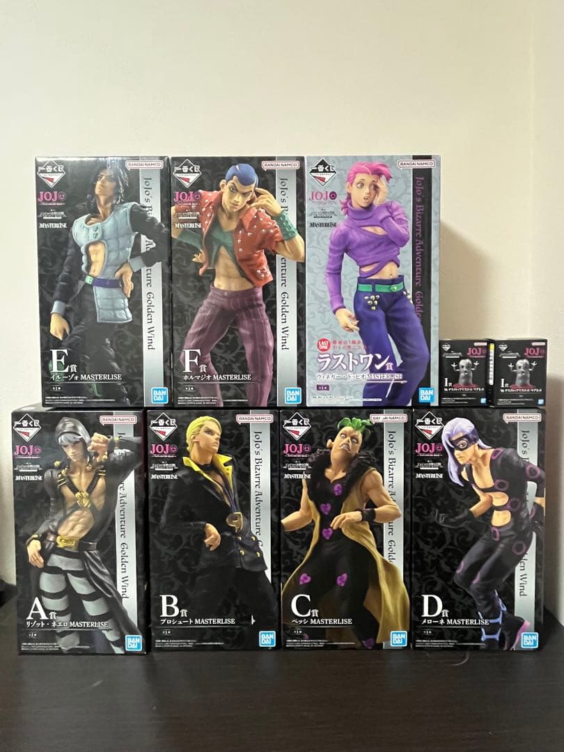 一番くじ　ジョジョの奇妙な冒険　GOLDEN WIND-HITMAN TEAM-