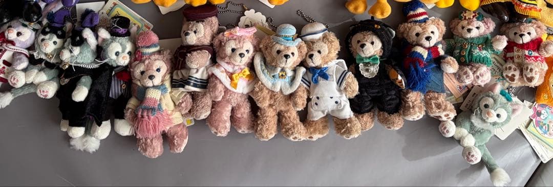 ダッフィー&フレンズ　ディズニー　ぬいぐるみバッジ　ぬいば　ダフフレ　まとめ売り ぬいぐるみバッジもレインコート姿！東京ディズニーシー「ダッフィー