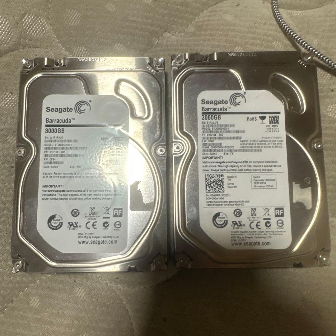 鈴*木様 3200円スタート　HDD セット　3TB x 2
