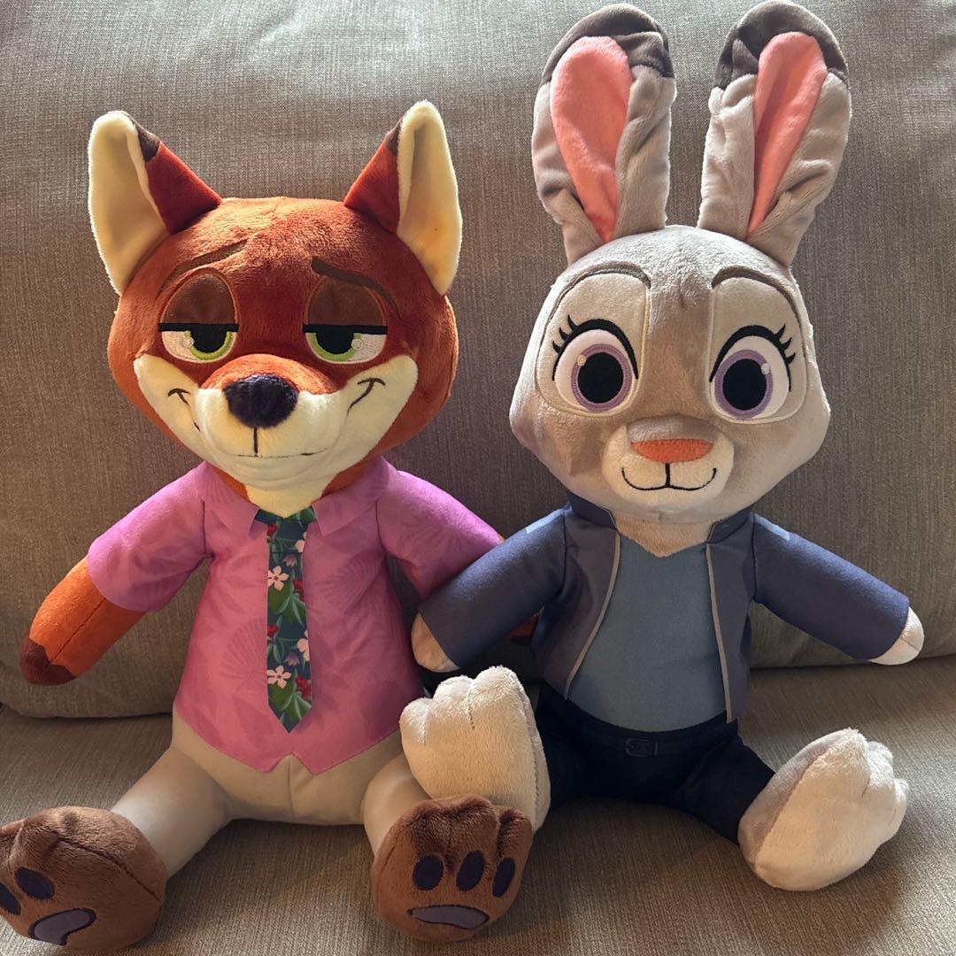 ズートピア2 ニック・ワイルド ジュディ・ホップス Lぬいぐるみ