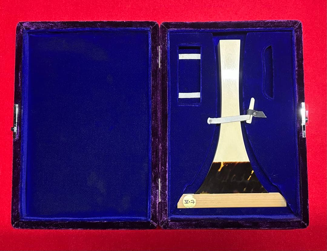 三味線撥51 天然素材鼈甲製 専用ケース付き