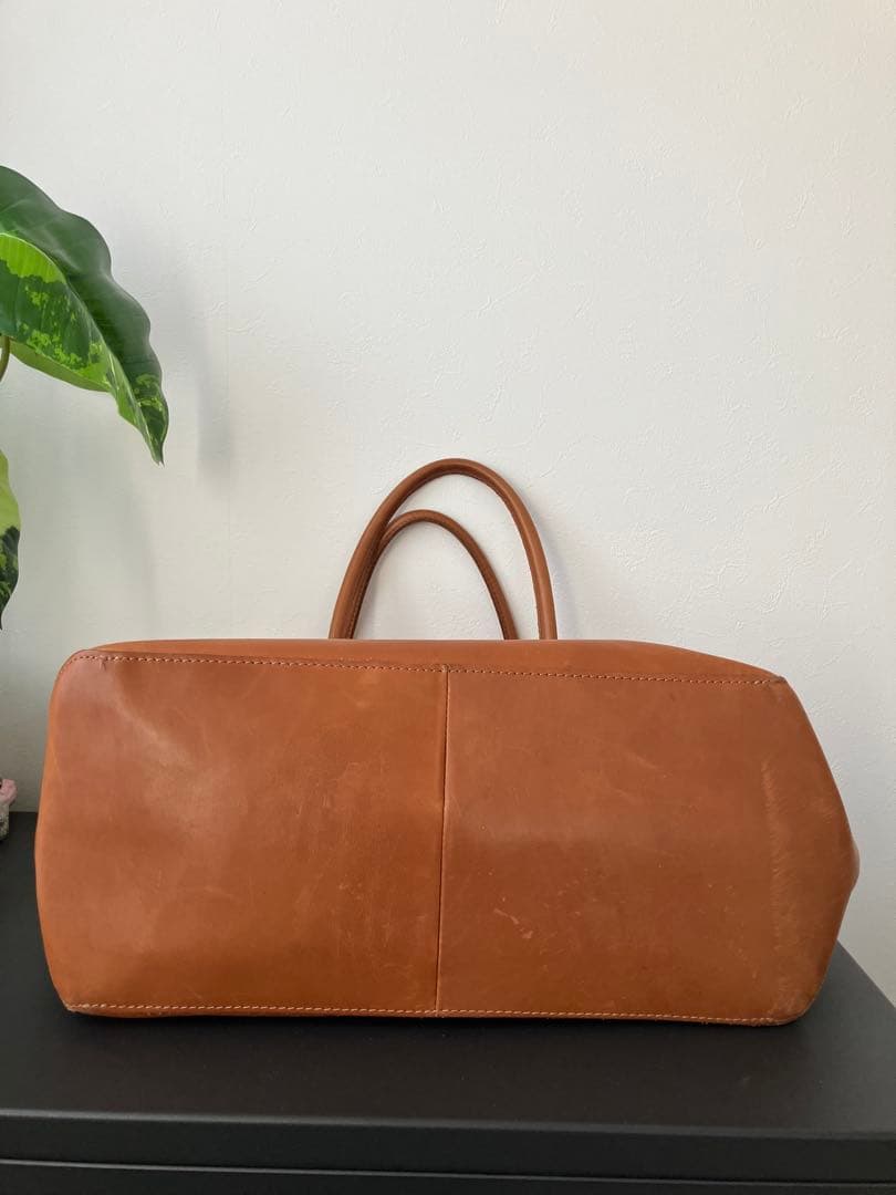 L.L.Bean トートバッグ レザー 本革 ブラウン 内側総柄