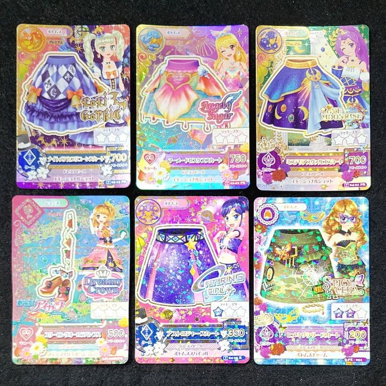 u【値下げ】送料込み　アイカツ！　カード　R　PR　含む　まとめ売り　6点
