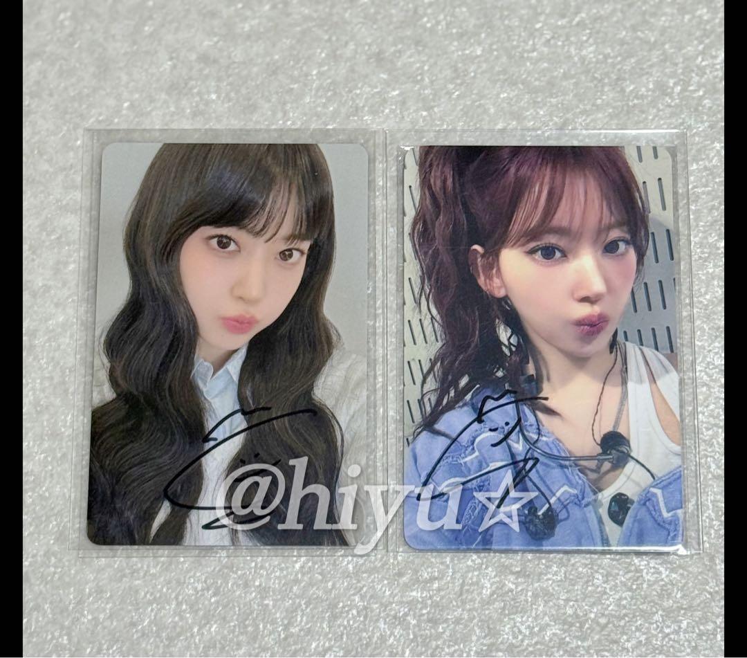 LE SSERAFIM SPAGHETTI 直筆サイン サクラ2種