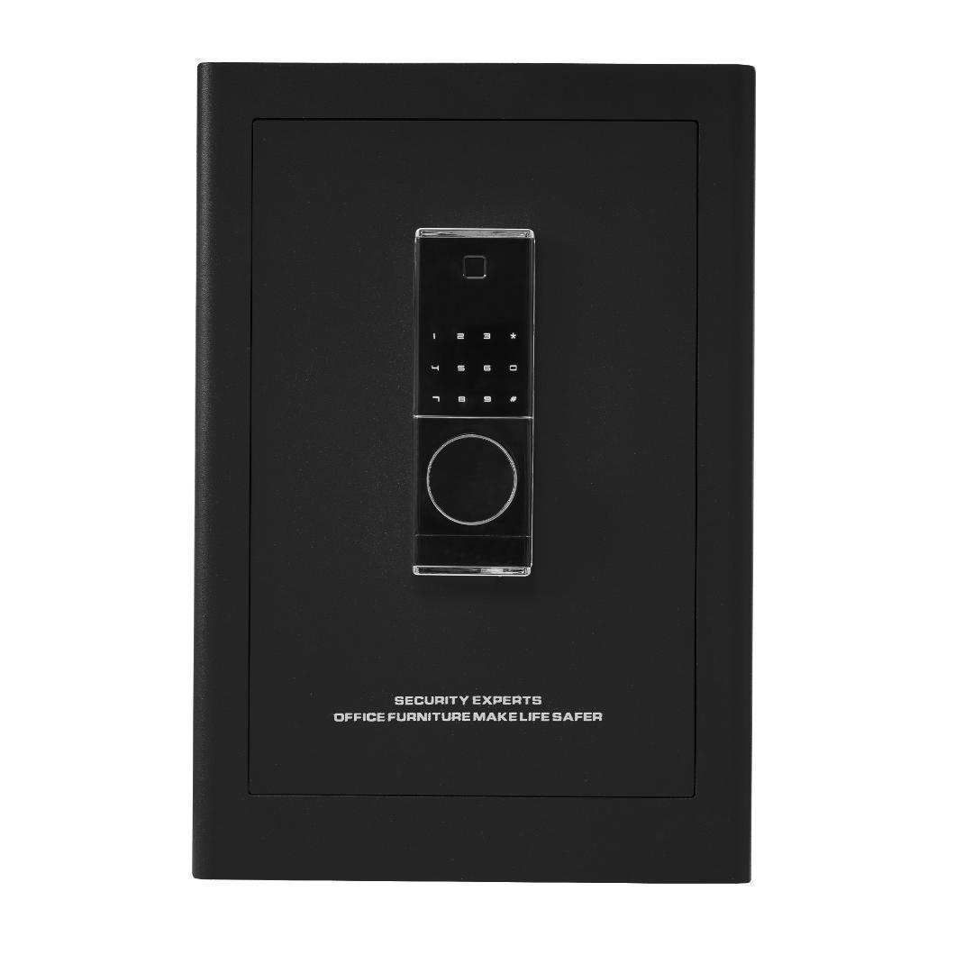 金庫家庭用59.5L 指紋認証防犯金庫大型金庫防盗旅館店舗業務用 ブラック