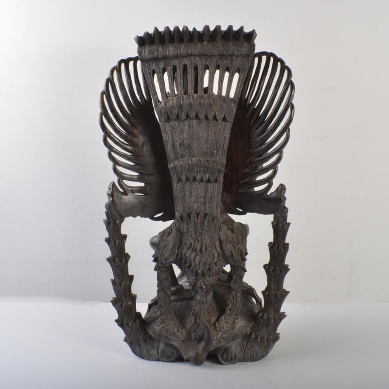 バリ島 インドネシア 木彫 ガルーダ 置物 重さ約5㎏ 6569C - メルカリ