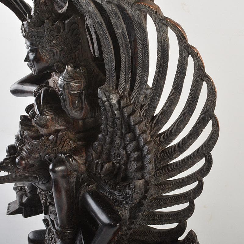 バリ島 インドネシア 木彫 ガルーダ 置物 重さ約5㎏ 6569C - メルカリ