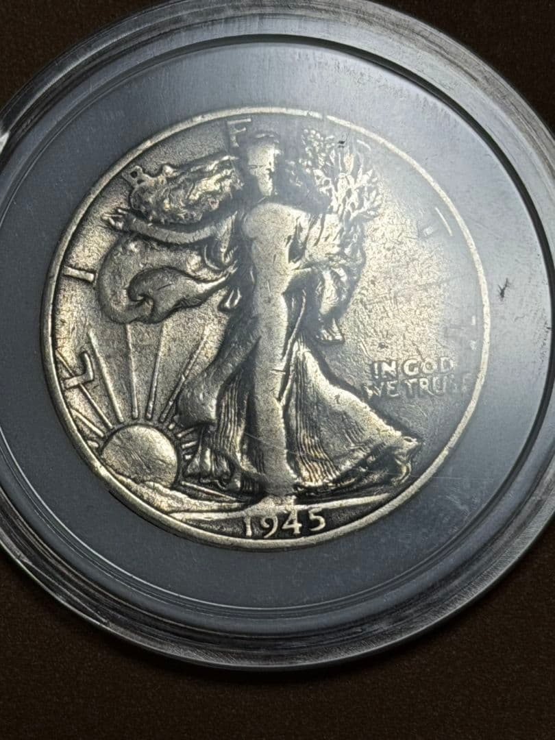 1945年 ウォーキングリバティハーフダラー銀貨 銀90% - メルカリ