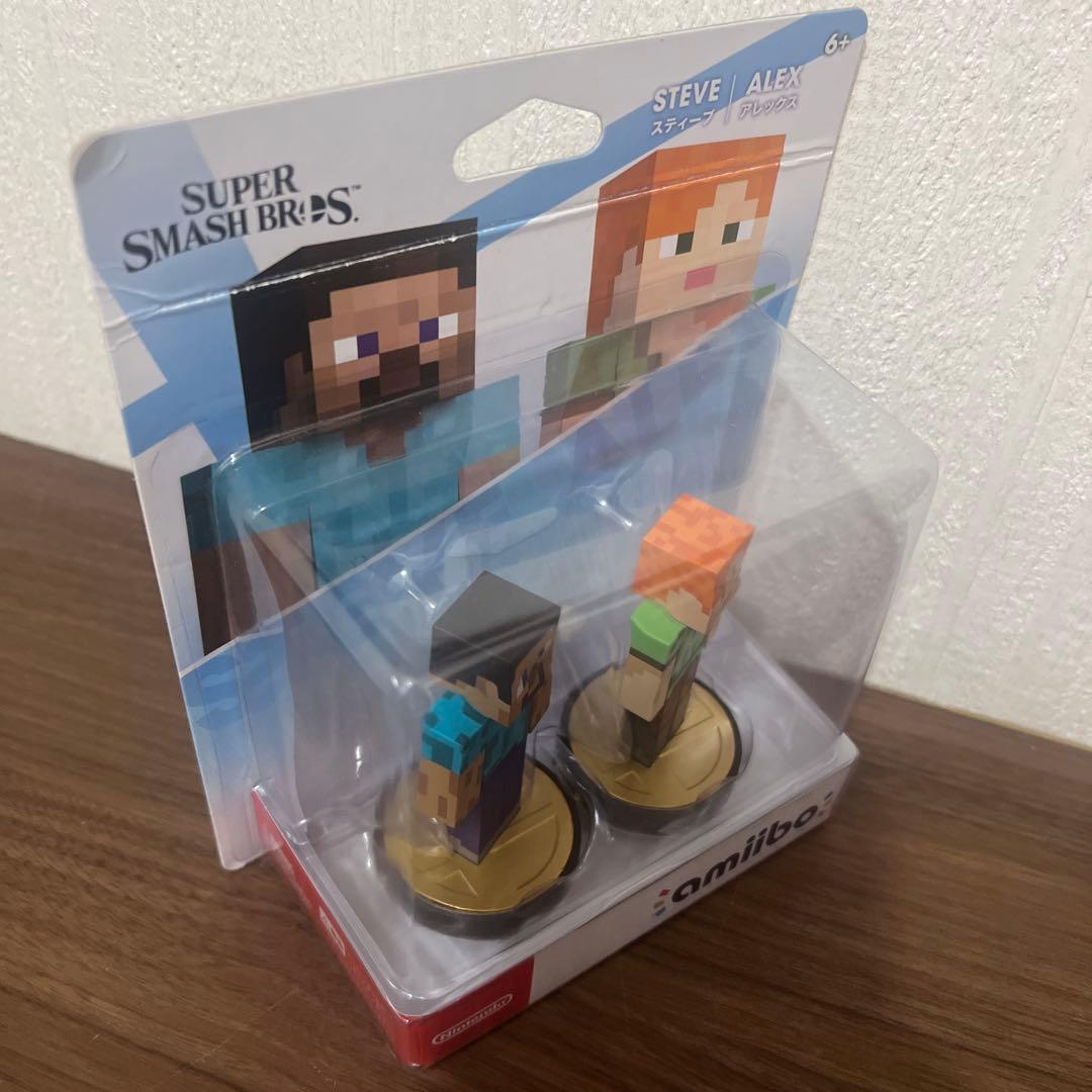 Nintendo amiibo スマブラ スティーブ アレックス2体セット - メルカリ