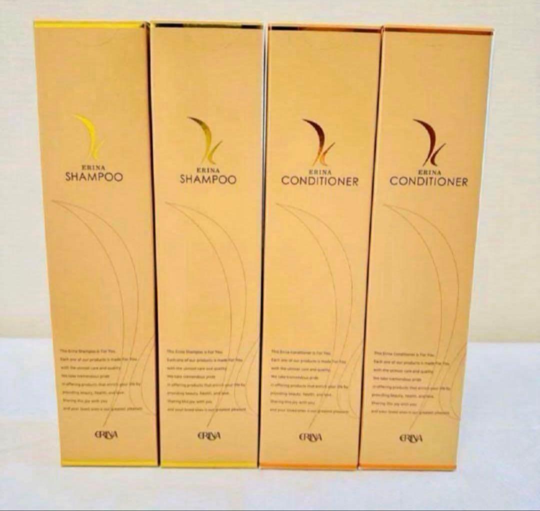 新品未開封　エリナ　シャンプー　コンディショナー　300ml ４本(各２本) 楽天市場】エリナ シャンプーの通販