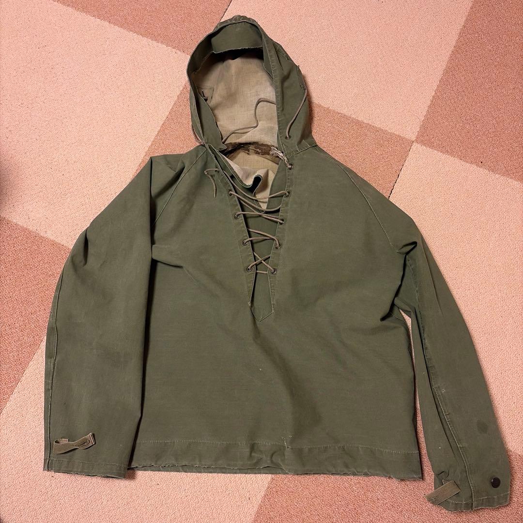 40s 50s 米軍実物　USN N−2 デッキレインパーカー