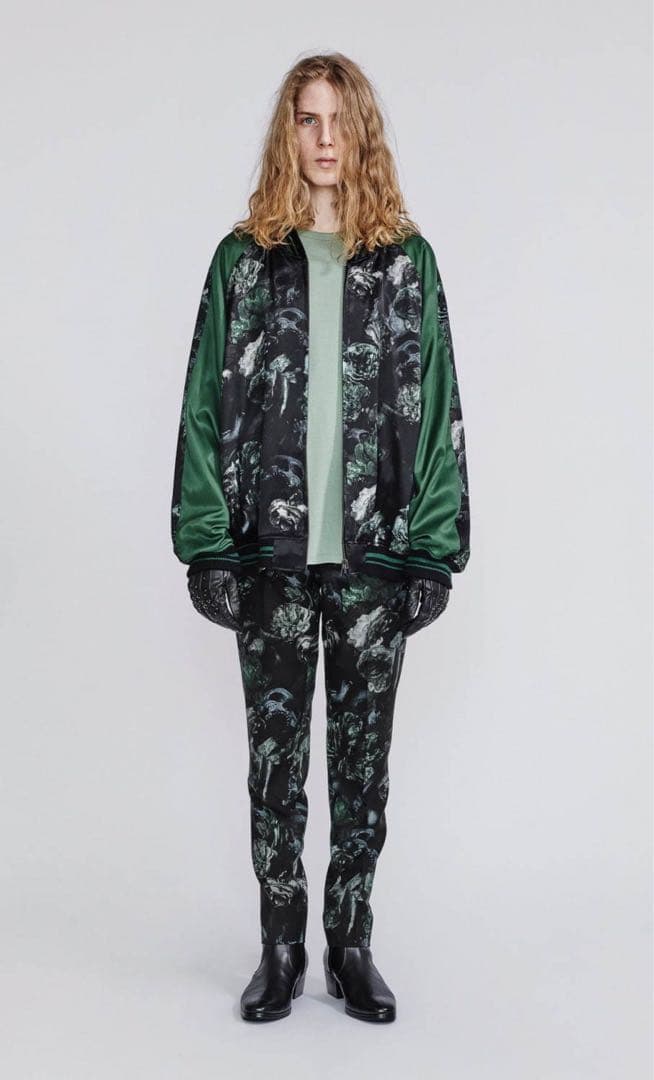 LAD MUSICIAN フローラル フラワー スカル スカジャン ブルゾン