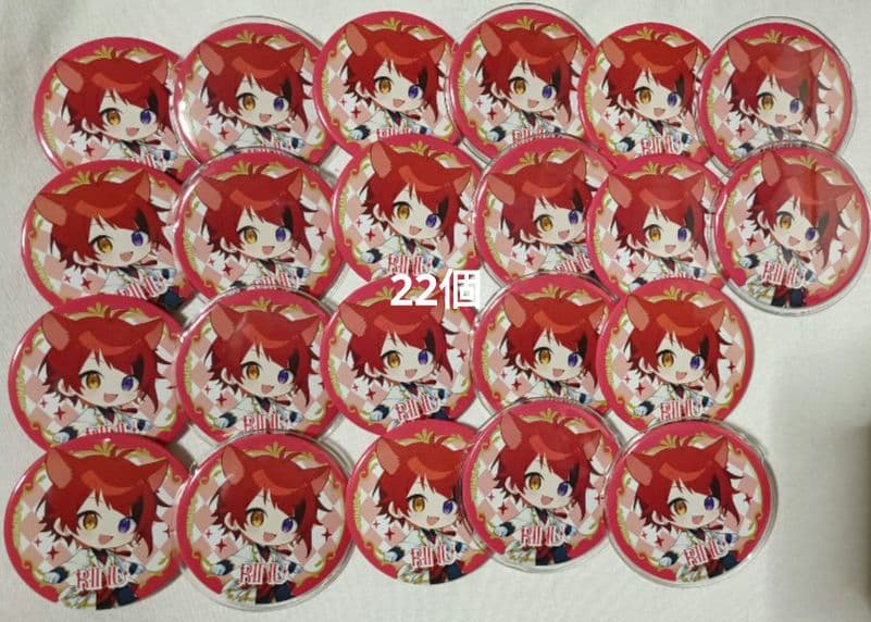 すとぷり　莉犬　缶バッチ　8th Anniversary　デフォ