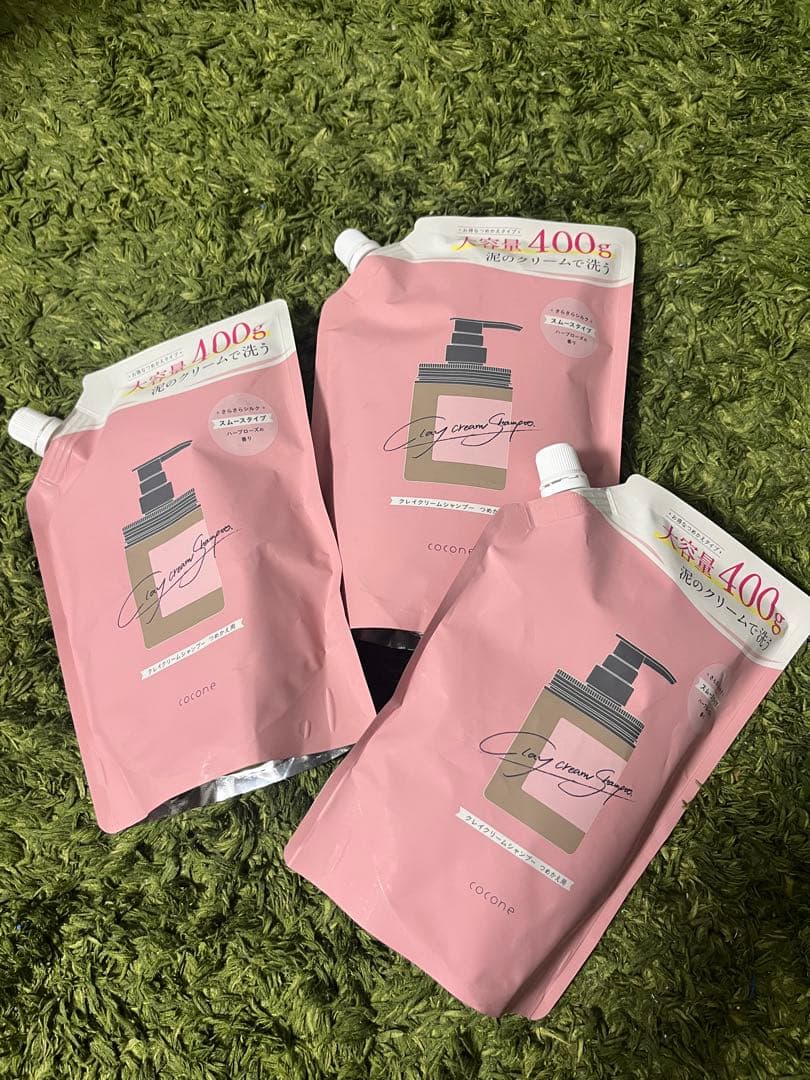 cocone クレイクリームシャンプー　つめかえ用　3個セット